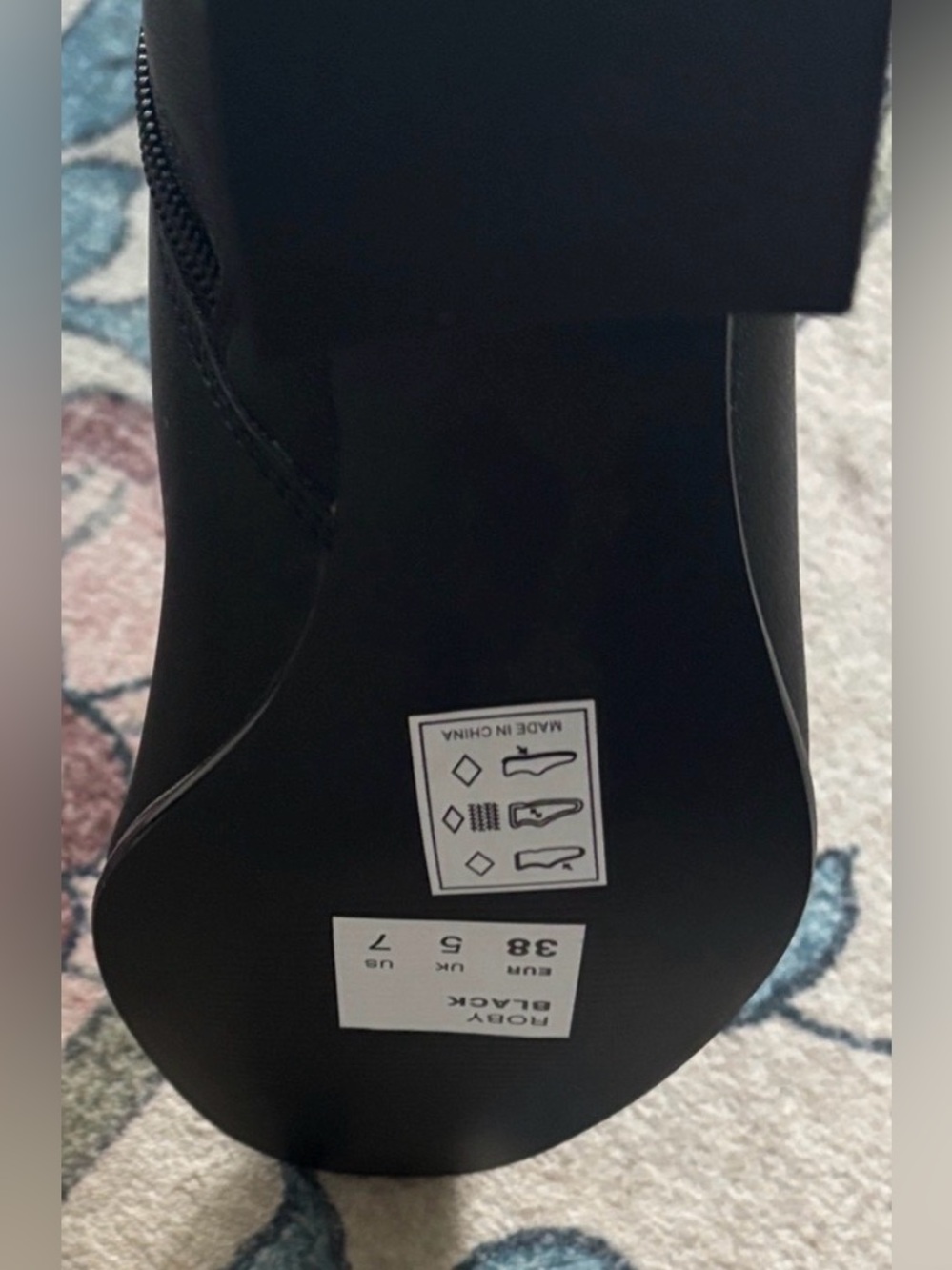 Matt & Nat black leather tall fold over Boots - Picture 11 of 12